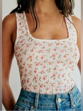 ISO Sezane Juan Tank Top in Mary Print